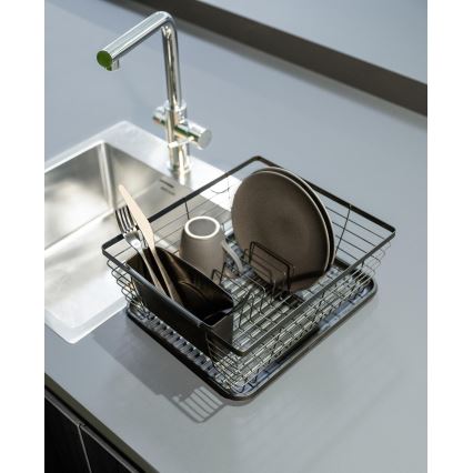 WENKO 54766100 - BLACK OUTDOOR KITCHEN nõudekuivataja 36x30 cm must/must