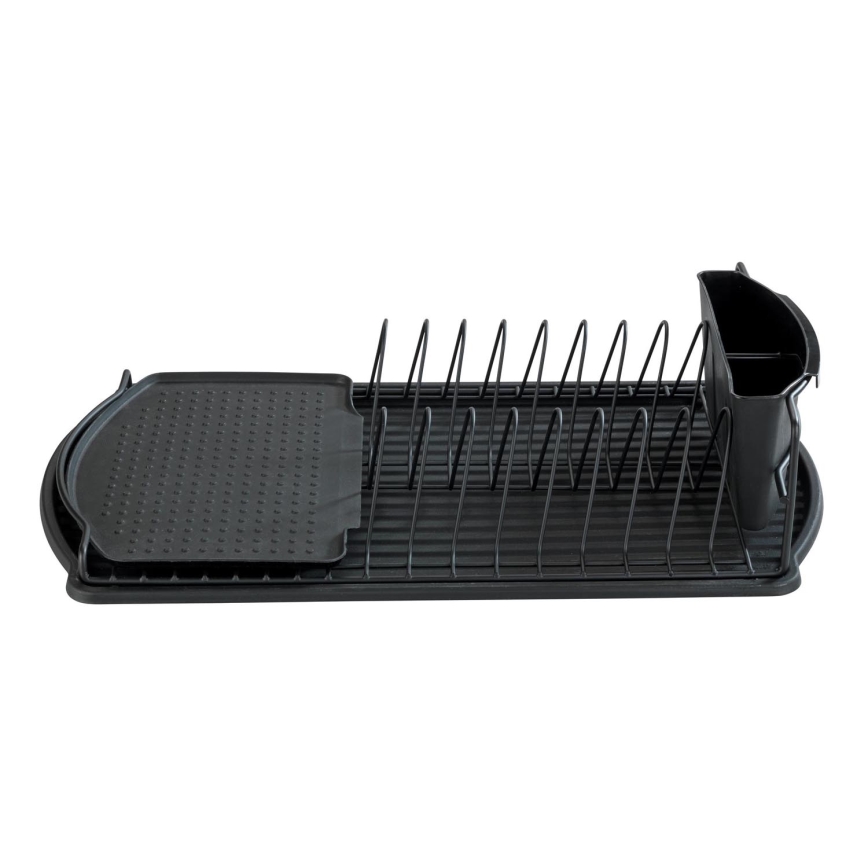 WENKO 54767100 - Nõudekuivati BASIC 47,5x26,5 cm must