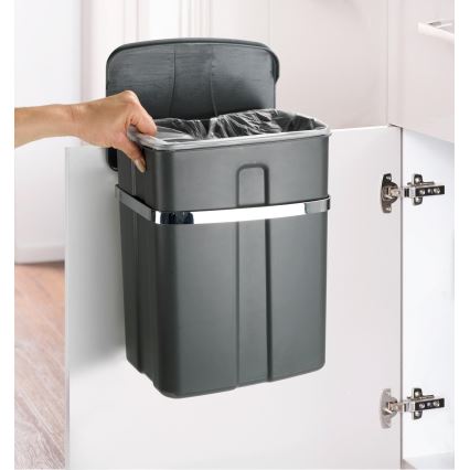WENKO 54903100 - Uksele kinnitatav korv 26x36,5 cm hall/hõbedane