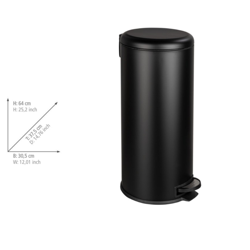WENKO 54915100 - Korv LEMAN 30,5x64 cm must