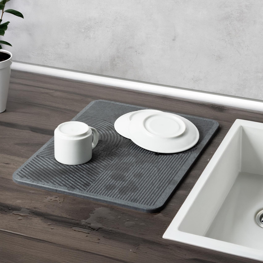WENKO 54955100 - Kuivatusmatt DAMON 40x30 cm diatomiit/hall