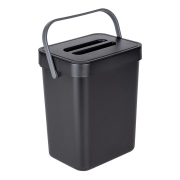 WENKO 55027100 - Prügikast BLACK OUTDOOR KITCHEN 19x24 cm must/hall/läbipaistev