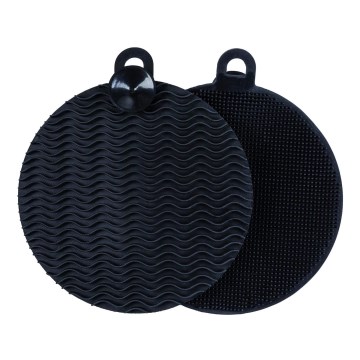 WENKO 55030100 - Must köögisvamm BLACK OUTDOOR KITCHEN 12x1,2 cm
