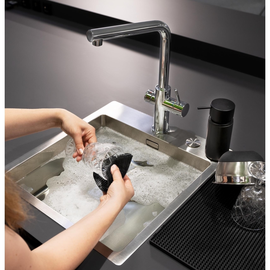 WENKO 55030100 - Must köögisvamm BLACK OUTDOOR KITCHEN 12x1,2 cm