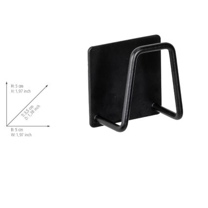 WENKO 55071100 - Kinnitus BLACK OUTDOOR KITCHEN 5x5 cm roostevaba teras/must