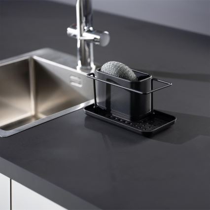 WENKO 55078100 - Korraldaja BLACK OUTDOOR KITCHEN 21x12 cm roostevaba teras/must