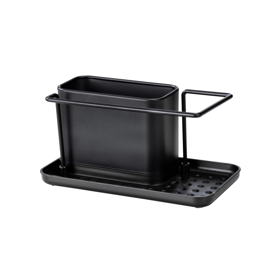 WENKO 55078100 - Korraldaja BLACK OUTDOOR KITCHEN 21x12 cm roostevaba teras/must