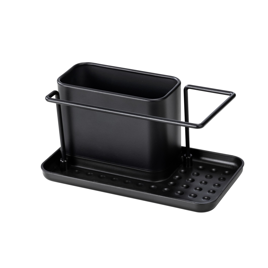 WENKO 55078100 - Korraldaja BLACK OUTDOOR KITCHEN 21x12 cm roostevaba teras/must