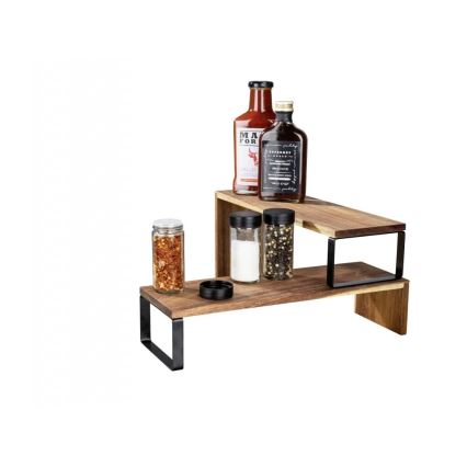 WENKO 55097100-riiul BLACK OUTDOOR KITCHEN 36x16 cm pruun/must