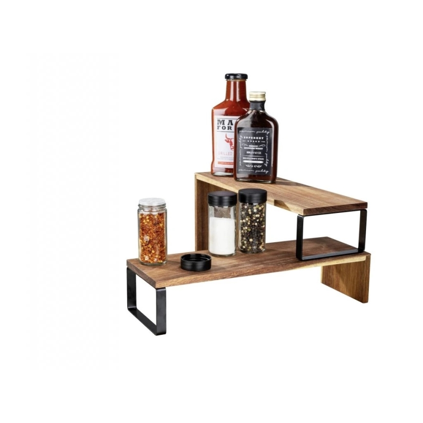 WENKO 55097100-riiul BLACK OUTDOOR KITCHEN 36x16 cm pruun/must