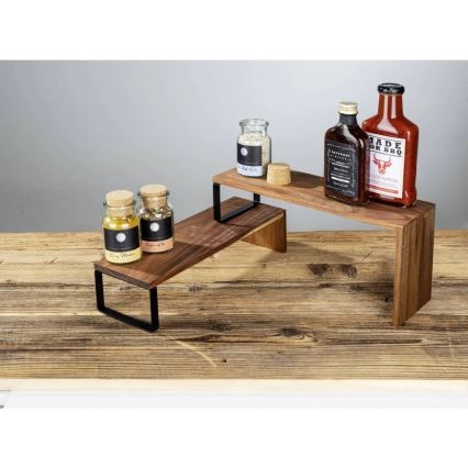 WENKO 55097100-riiul BLACK OUTDOOR KITCHEN 36x16 cm pruun/must