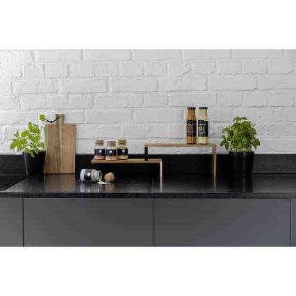 WENKO 55097100-riiul BLACK OUTDOOR KITCHEN 36x16 cm pruun/must