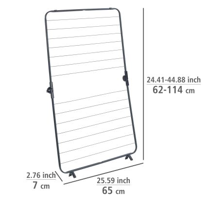 WENKO 63003100 - Pesukuivatusrest CHAMPION 65x114 cm must