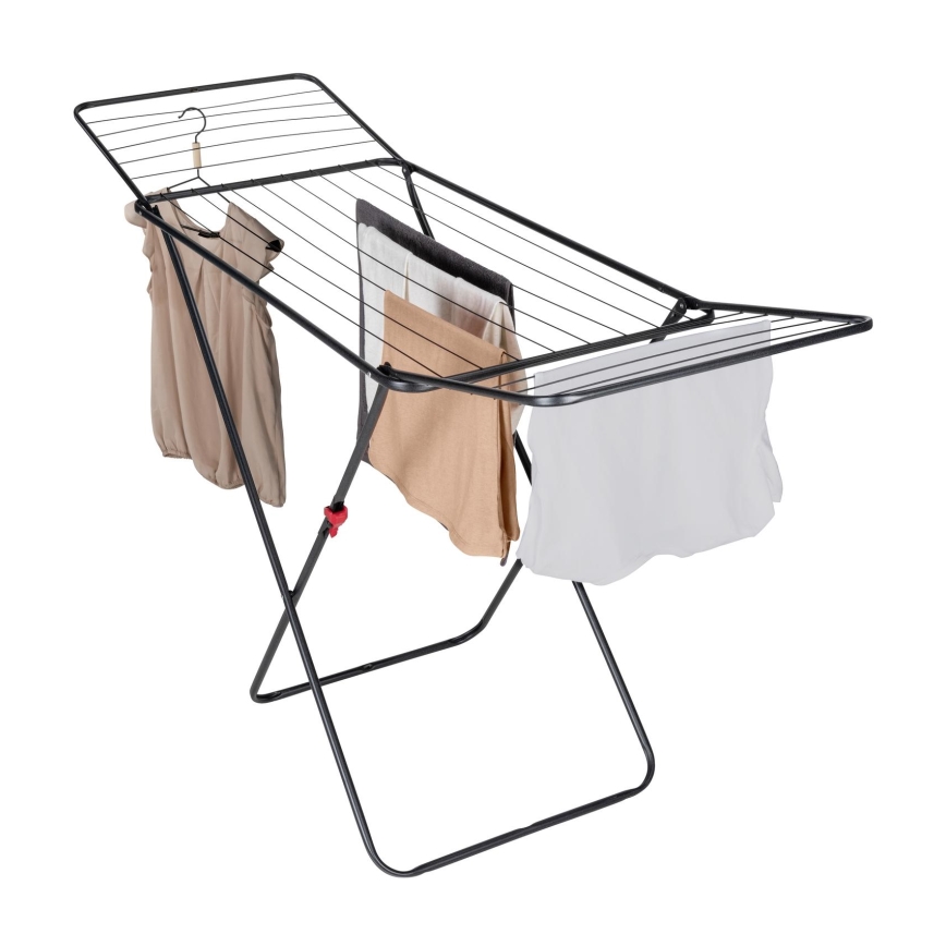 WENKO 63015100 - CHAMPION kuivatusrest 170 x 98 cm must