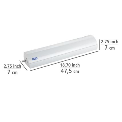 WENKO 63025100 - Kuivatusrest 47,5x7 cm valge