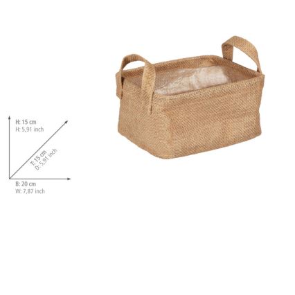 WENKO 64470100 - JUNA korv 20x15 cm pruun