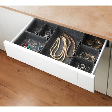 WENKO 64502100 - FELT sahtli korraldaja, 28,5 x 20 cm, hall