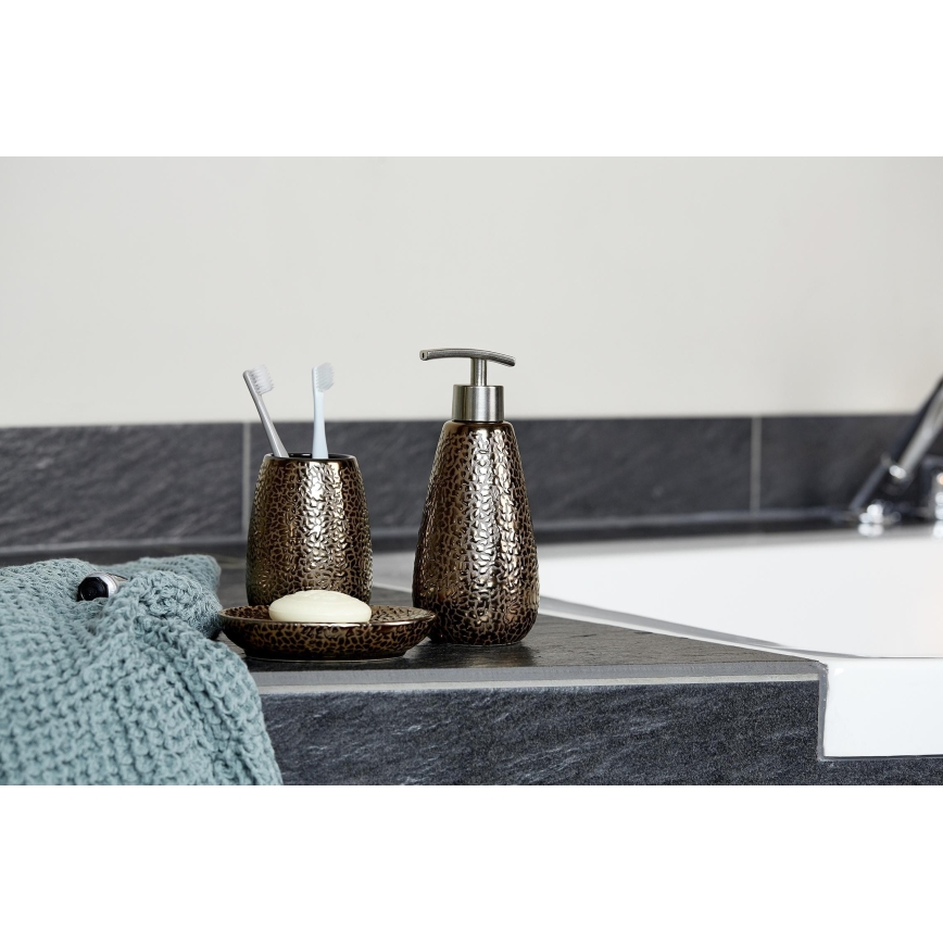 WENKO 69109800 - Vannitoakomplekt MARRAKESH 12,5x41 cm pruun