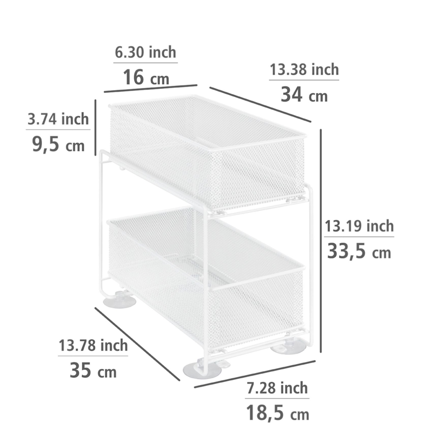 WENKO 69769800 - GIOMA hoidik 35x33,5 cm valge