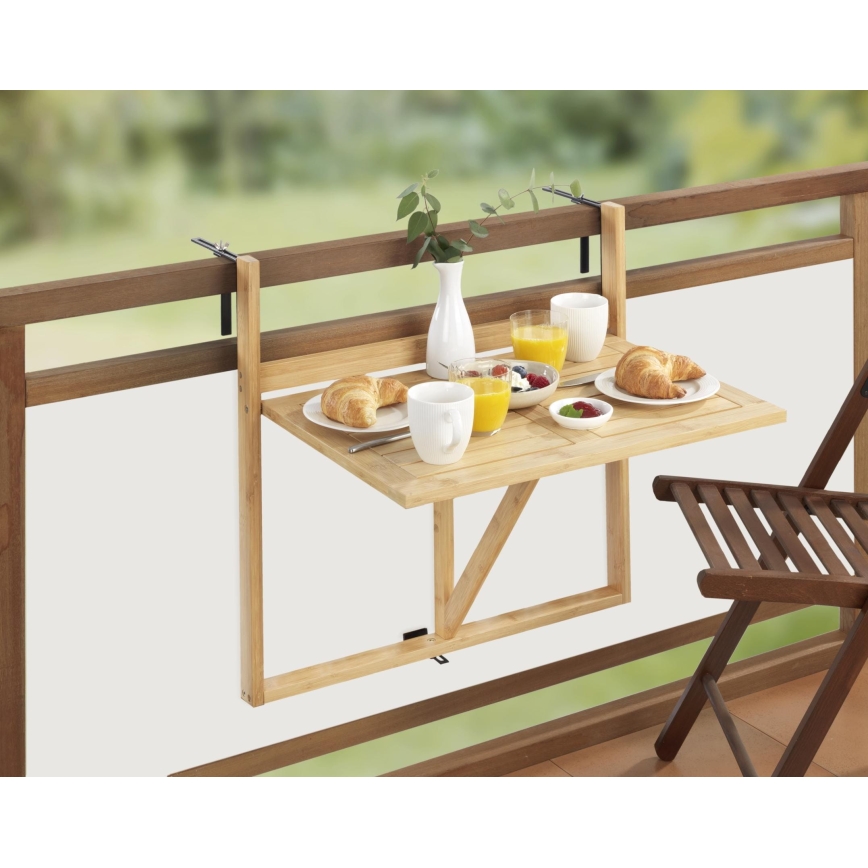 WENKO 69806800 - Laud WAIKIKI 64x65 cm valge/pruun