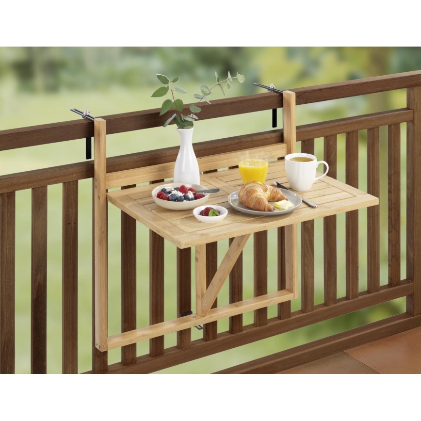 WENKO 69806800 - Laud WAIKIKI 64x65 cm valge/pruun