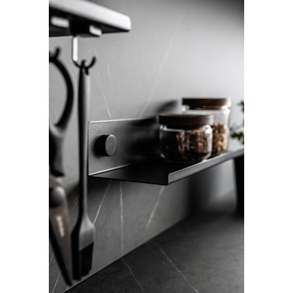 WENKO 71147800 - Riiul JET 25x7,5 cm must