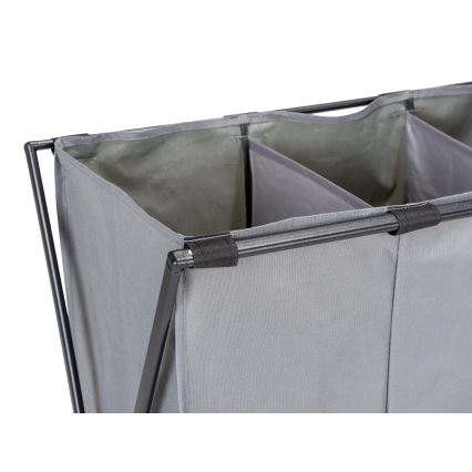 WENKO 71297800 - Pesukorv TRIO 69x76 cm hall/must