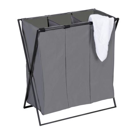 WENKO 71297800 - Pesukorv TRIO 69x76 cm hall/must