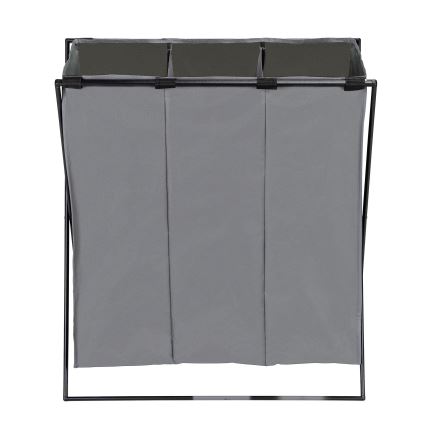 WENKO 71297800 - Pesukorv TRIO 69x76 cm hall/must