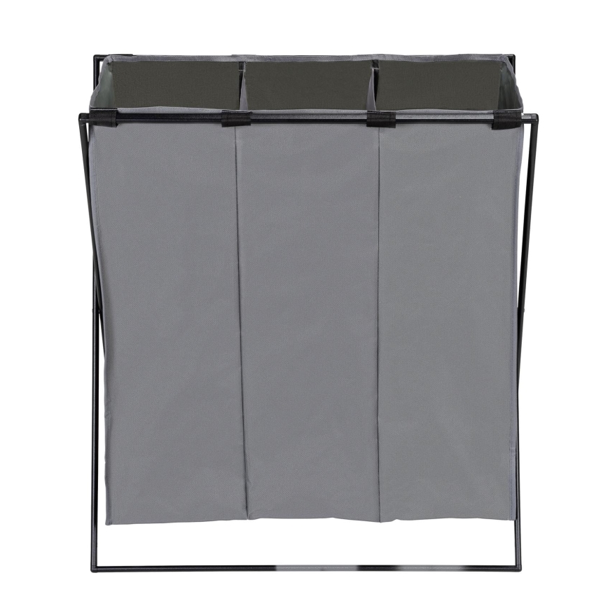WENKO 71297800 - Pesukorv TRIO 69x76 cm hall/must