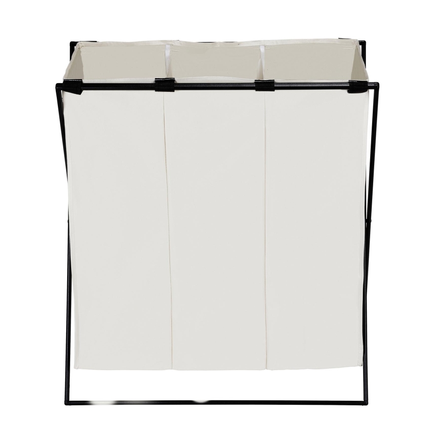 WENKO 71298800 - Pesukorv TRIO 69x76 cm kreem/must