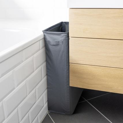 WENKO 71299800 - Pesukorv SLIM 20x60 cm antratsiit