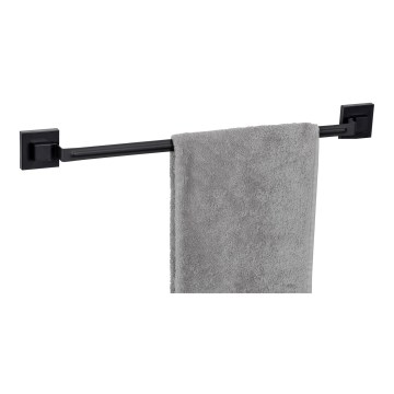 WENKO 71445800 - Rätikuvarras VACUUM-LOC QUADRO ED 60,5x6 cm must