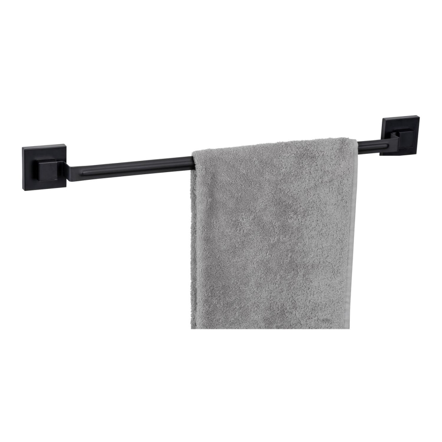 WENKO 71445800 - Rätikuvarras VACUUM-LOC QUADRO ED 60,5x6 cm must