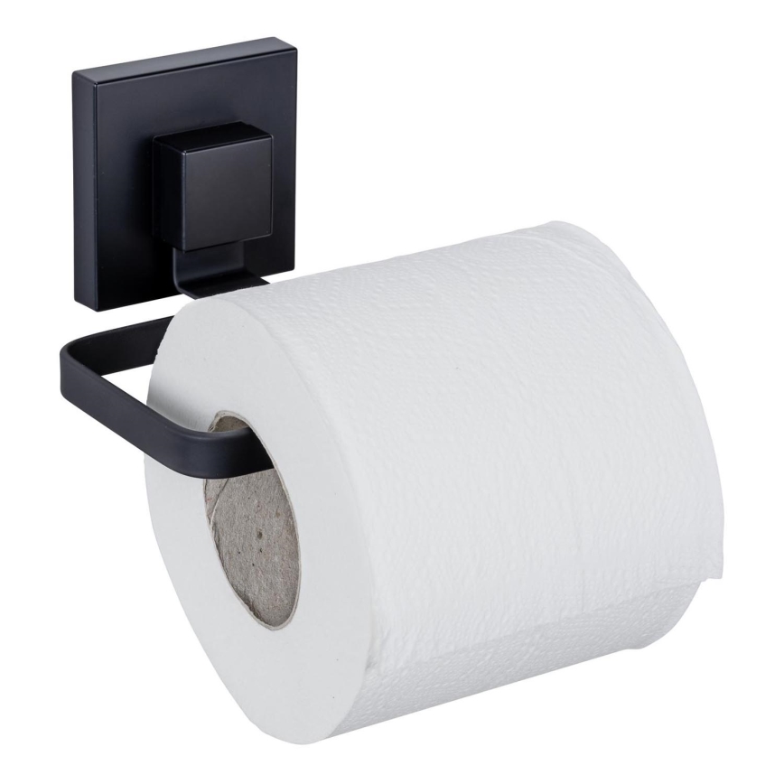 WENKO 71447800 - Tualettpaberi hoidja VACUUM-LOC QUADRO ED 14x11 cm must