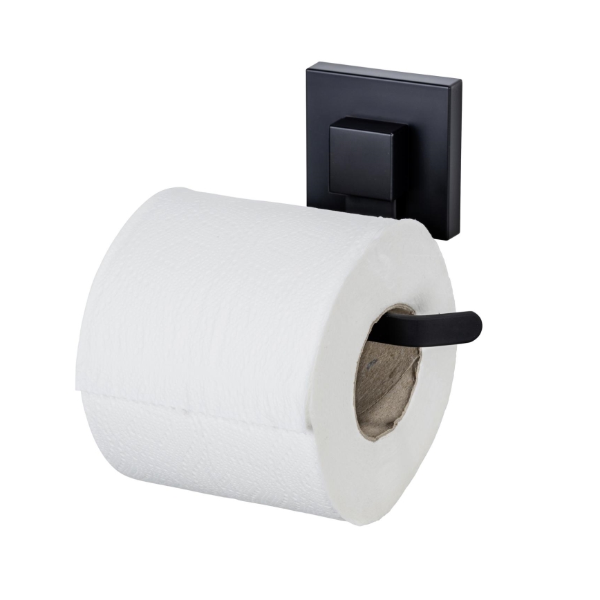 WENKO 71447800 - Tualettpaberi hoidja VACUUM-LOC QUADRO ED 14x11 cm must