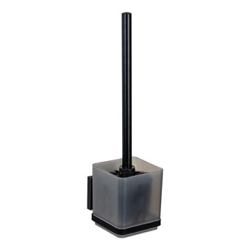 WENKO 71450800 - WC-komplekt VACUUM-LOC QUADRO ED 9,5x37 cm must