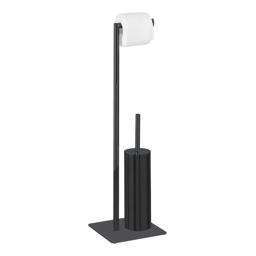 WENKO 71556800 - WC-komplekt RECCO 20x71,5 cm must