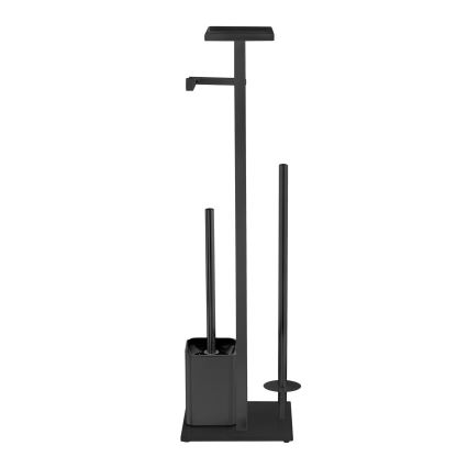 WENKO 71558800 - WC-komplekt DEBAR 21x70,5 cm roostevaba teras/must