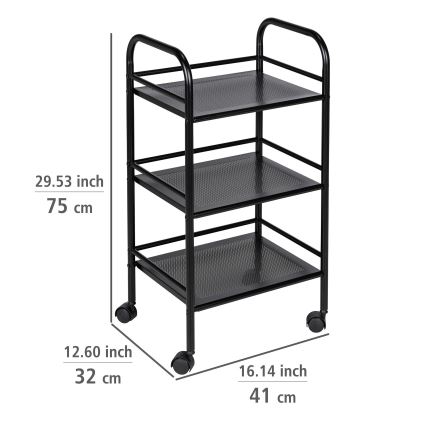WENKO 71560800 - Käru 41x75 cm must