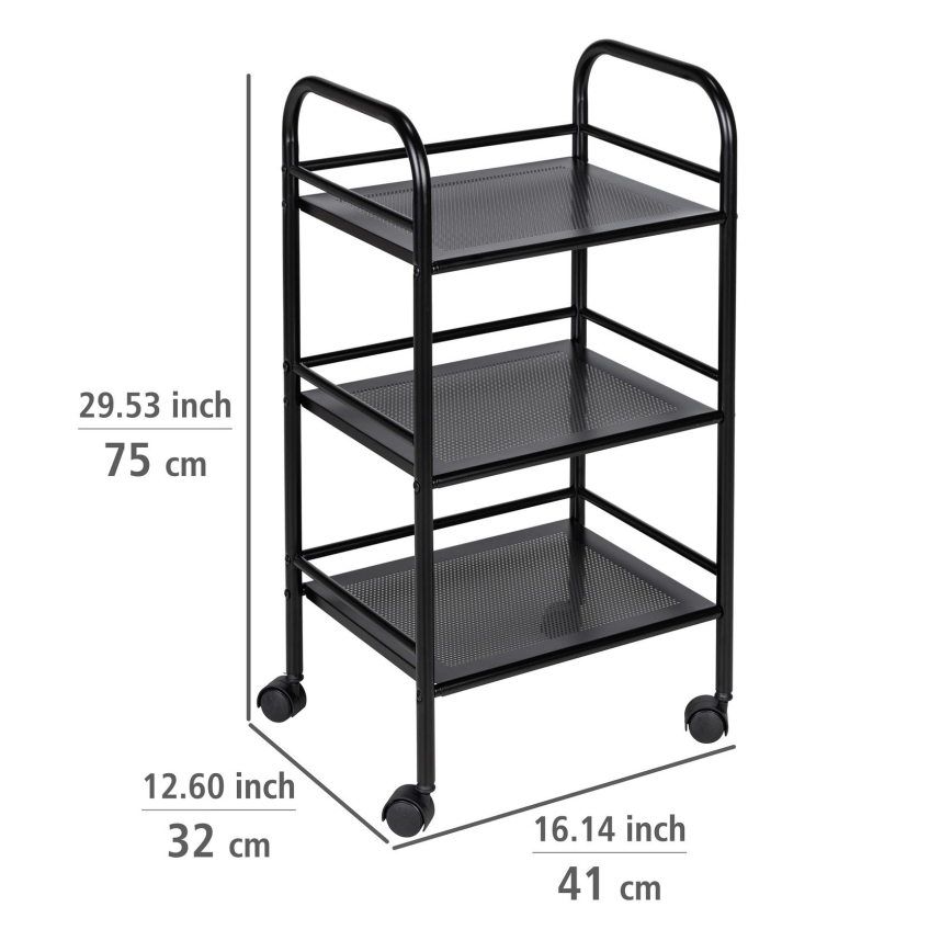 WENKO 71560800 - Käru 41x75 cm must