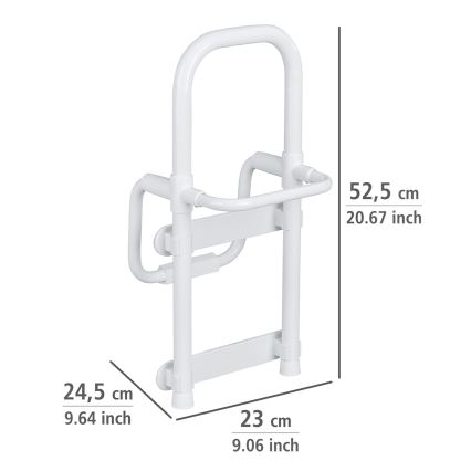 WENKO 8110100-Tugikäepide SECURA 23x52 cm valge