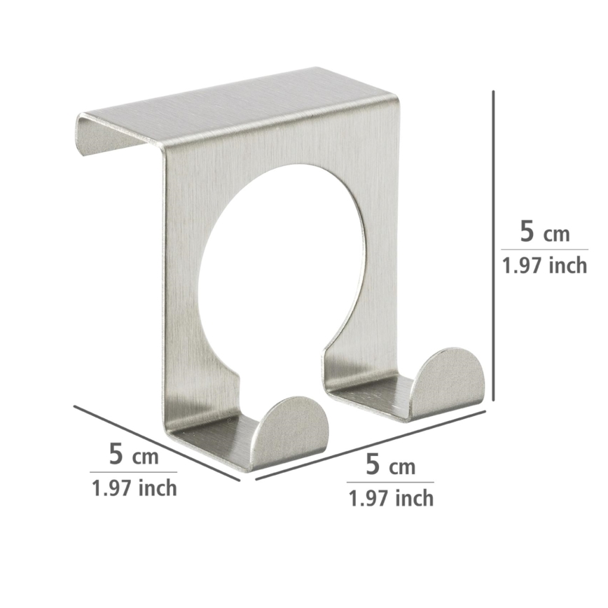 WENKO 8411100 - Konks 5x5 cm roostevabast terasest/hõbedane