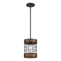 Westinghouse 61179 - Rippvalgusti kaabliga LANGSTON 1xE27/60W/230V läbimõõt 19 cm barnwood