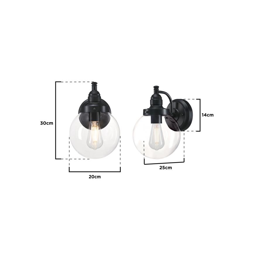 Westinghouse 61239 - Väli seinavalgusti EDDYSTONE 1xE27/60W/230V IP44