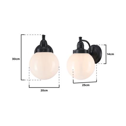 Westinghouse 61240 - Väli seinavalgusti EDDYSTONE 1xE27/60W/230V IP44