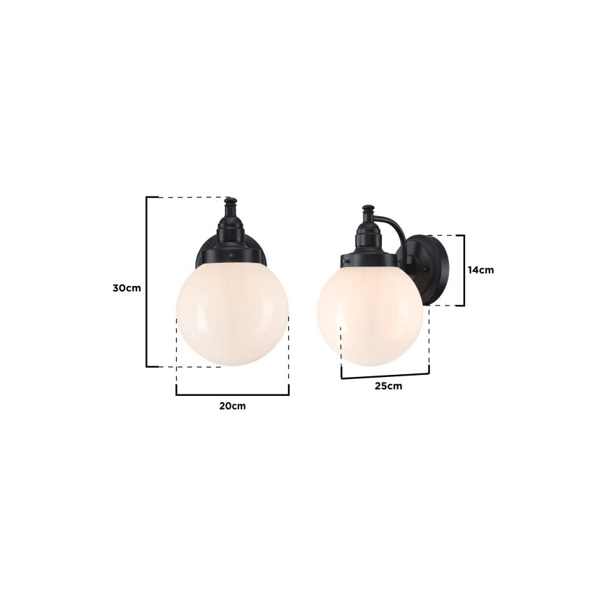 Westinghouse 61240 - Väli seinavalgusti EDDYSTONE 1xE27/60W/230V IP44