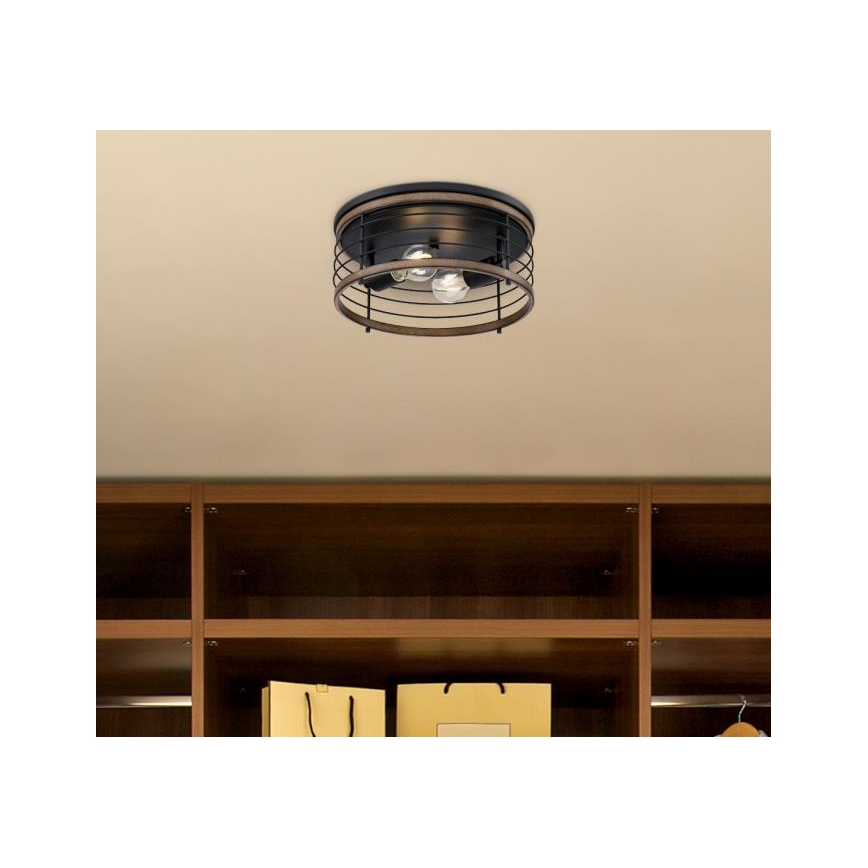 Westinghouse 61250 - Laevalgusti ACKTON 2xE27/60W/230V barnwood