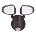 Westinghouse 63643 - LED Väliprožektor anduriga 2xLED/8,75W/230V IP44