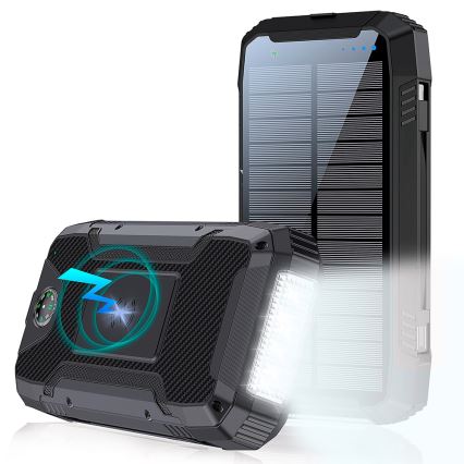 Winner Group - Akupank juhtmevaba laadijaga ja päikesepaneel 20000 mAh 20W PD